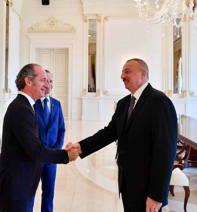 VENETO-AZERBAIJAN: ZAIA INCONTRA PRESIDENTE ILHAM ALIYEV